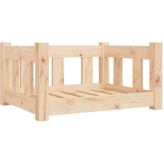 Dog Bed 55.5x45.5x28 cm Solid Wood Pine Vidaxl Brown