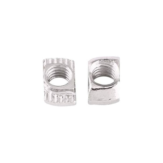 Set of European Standard Zinc Plated Carbon Steel Sliding t Nuts for Aluminum Profile,50pcs(EU20-M4 × 10mm × 6mm)
