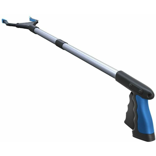 Gripping tool, wide jaw, foldable, steel cable, with 150 gripping points for a firm hold, 32' with magnet,