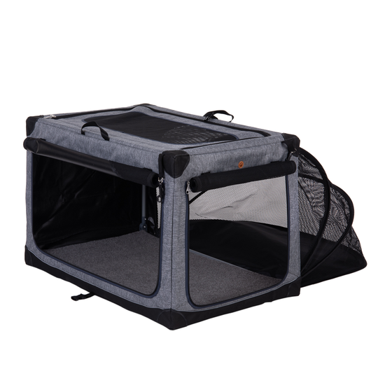 Portable Pet Home - Size L: 91 x 61 x 58 cm (L x W x H) - Grey
