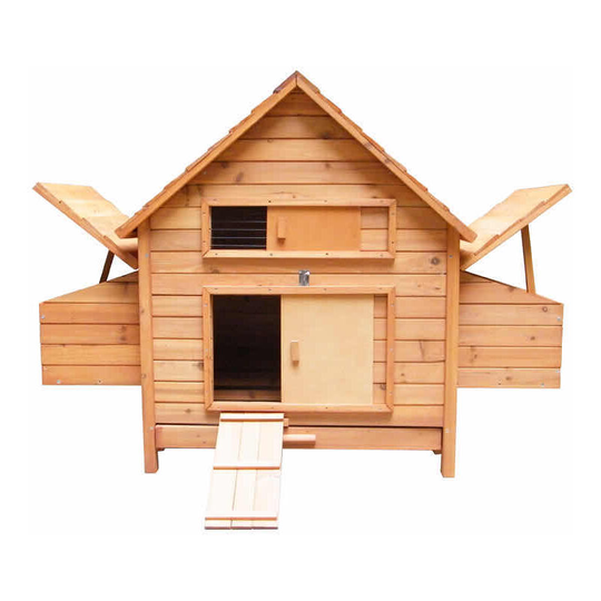 Garden Life - Chicken Coops xl Size: 162cm (w) x 100cm (d) x 113cm (h) Extra Large. Two Nest Boxes With Three Compartments in Each