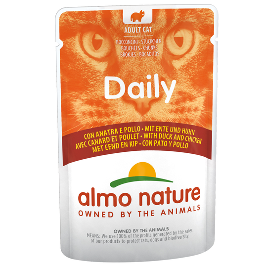 Almo Nature Daily Menu Pouches 70g - Saver Pack: Duck & Chicken (24 x 70g)