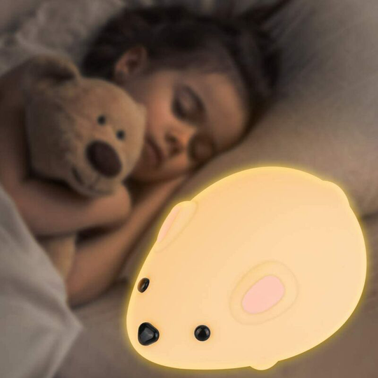 Litzee - Night Light for Kids, led Lamp Baby Night Light with Touch Control, Timing Function, Bedside Table Lamp for Bedroom , Baby Room, Living Room