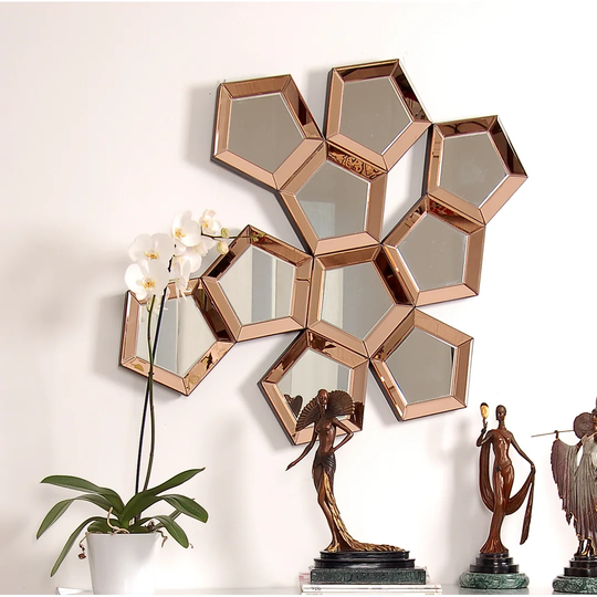 Honeycomb Accent Mirror