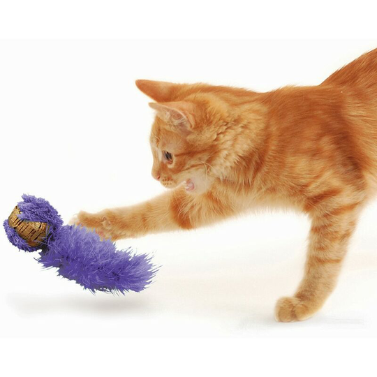 Cat Cork Ball Toy (Pack of 48) (One Size) (Multicoloured) - Multicoloured - Kong