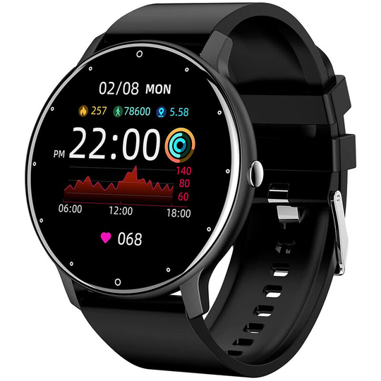 ZL02D Smart Bracelet Health Housekeeper Sports Partner Weather Forecast Heart Rate Blood Pressure Information Reminder Bracelet Yellow, Black - Black