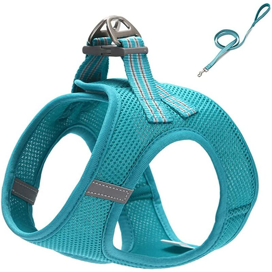 Cat Harness, Breathable Kitten Harness, Cat Harness with Leash Reflective Vest