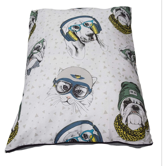 (Cool Pets) Large Pet Dog Bed Zipped Removable Cover & Washable Cushion