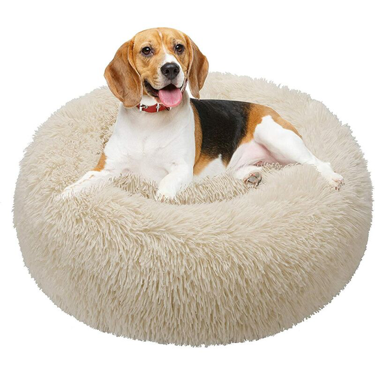 Soekavia - Round Dog Basket Cat Cushion Donut Basket, Dog Basket Cat Bed Extra Soft Comfortable and Cute, Cushion for Medium Sized Cats and Small