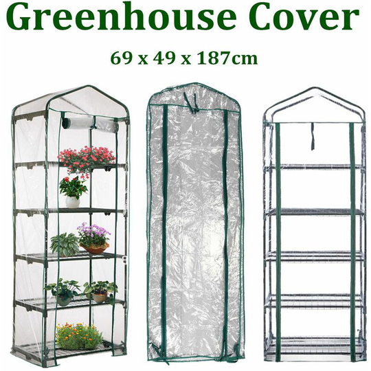 Greenhouse Cover 5 Levels 69 x 49 x 187cm Durable Plant Cover Protection Anti Insect washed