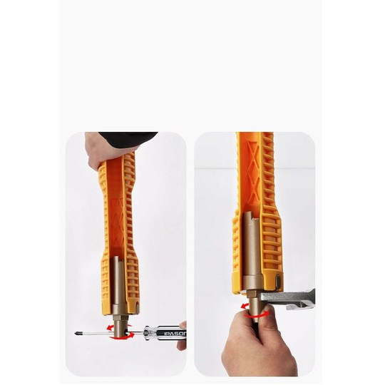 Monly - Pipe Wrench Multi-Purpose Faucet Wrench, Faucet And Sink Installer Tool,Plumbing Spanner Wrench Plumbing Tools For Toilet