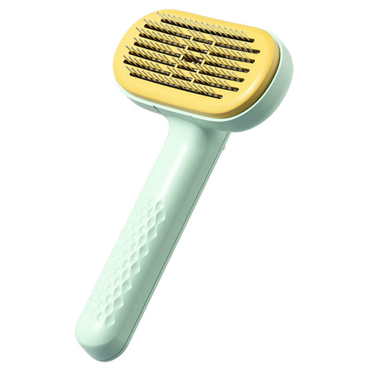 Cat Brush for Shedding - Dog Brush for Long or Short Haired Dogs, Cat Brushes for Indoor Cats, Cat Grooming Supplies for Dogs and Cats (Green)Round