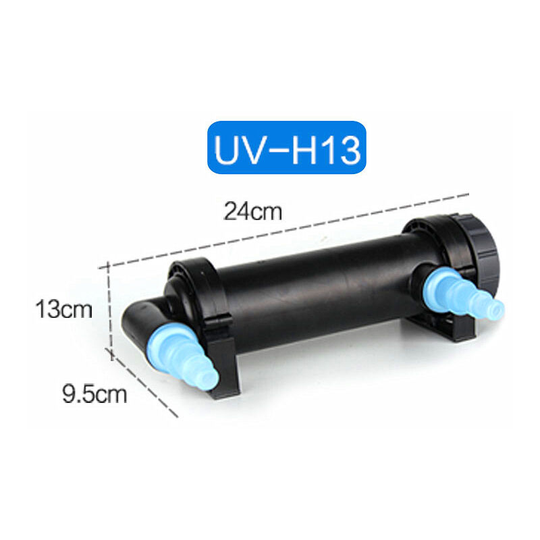 Jebo uv Lamp Fish Tank Germicidal Lamp Algae Sterilization Lamp Reduce Green Algae Fish Tank Disinfection Lamp (UV-H13)