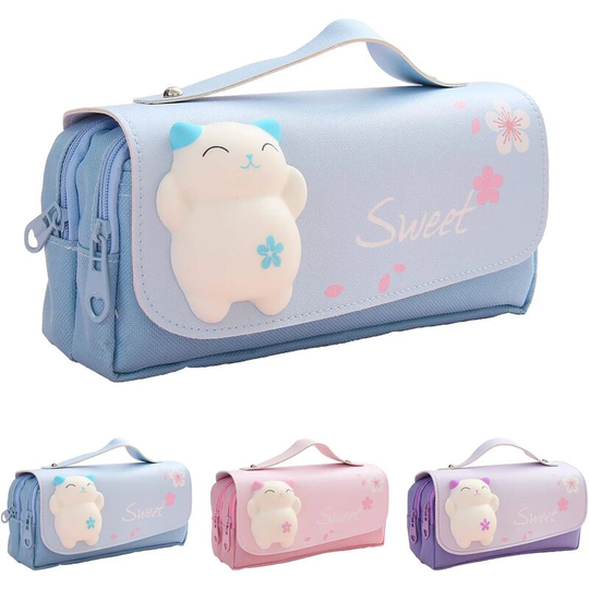 FVO - Pencil Case with Multiple Compartments - Large Capacity - for Teen Girls, Women, Students and Adults - Stationery Organizer, 20.9 x 10 x 10.9
