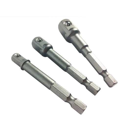 Socket Adapter Set 3pc 1/4" 3/8" 1/2"