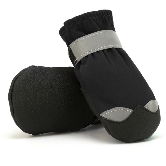Betterlifegb - Dog Shoes Protective for Large Medium Pet Dog Socks 4PCS Anti-Slip Dog Boots Sole Paw Protector with Reflective Straps Wear-resistant