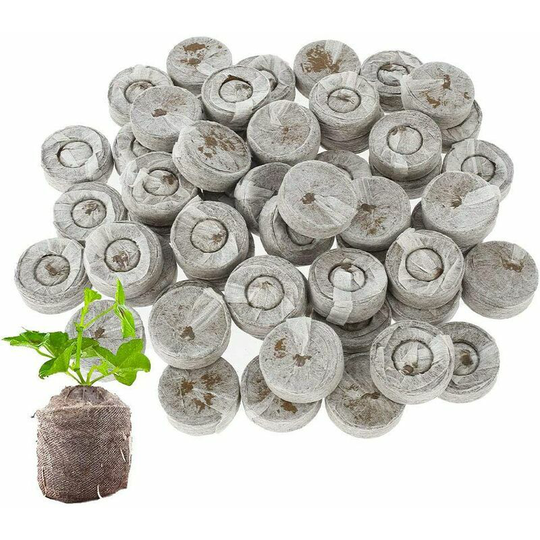 Seedling Soil Block 30mm, 50PCS Peat Soil Granules for Gardening Plant Cultivation, Propagation and Germination Plants