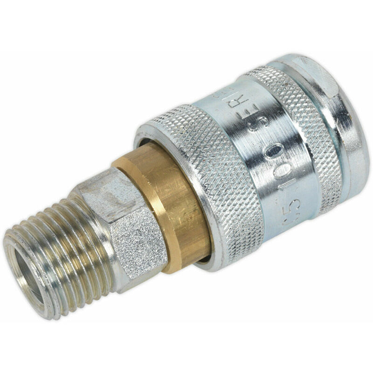 Loops - 1/2' bspt Male Coupling Body - 100 psi Free Airflow Rate - Air Coupling Adaptor