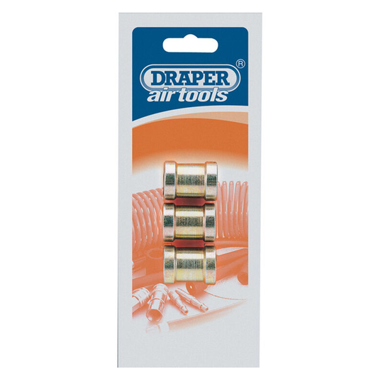 25865 - 1/4' bsp pcl Parallel Union Nut / Socket Pack of 3 - Draper