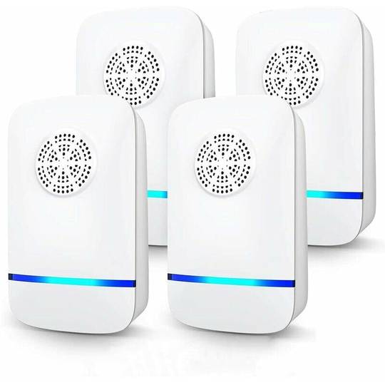 Naxunnn - Ultrasonic Repellent 4 Pack Mouse Repellent Plug Ultrasonic Electric Mosquito Repellent Ultrasonic Mice and Rats Portable Indoor Mosquito