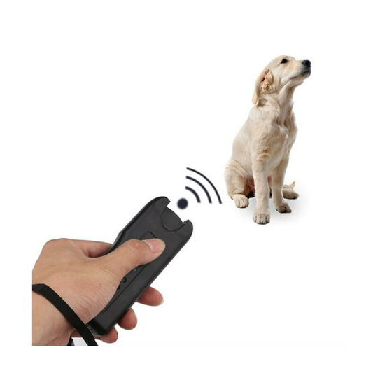 Ultrasonic Dogs, 3 in 1 Anti-bark Handheld Dog Training Device, Dog Repeller, LED Outer Bark Controller, Anti-Bark Device for Small to Large Dogs.