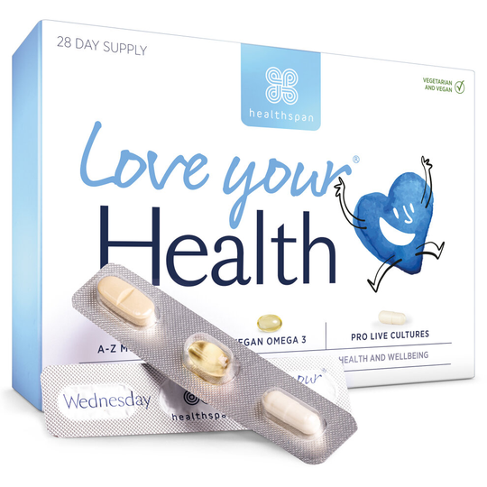 Healthspan Love Your Health, 28 Day Supply, Multivitamin Supplement