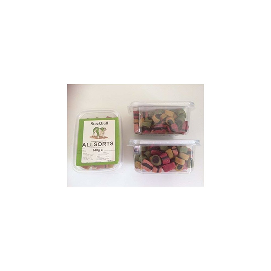 Stockbull Dog Treats - Allsorts (3 x 140g Tubs)