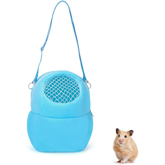 Small Pet Portable Travel Bag (Blue m)