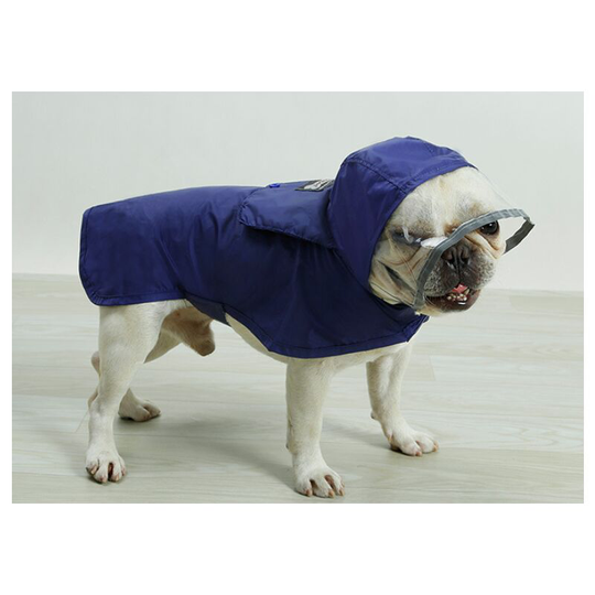 Bette Waterproof dog coat, adjustable and easy to wear, rain and water resistant m (blue)