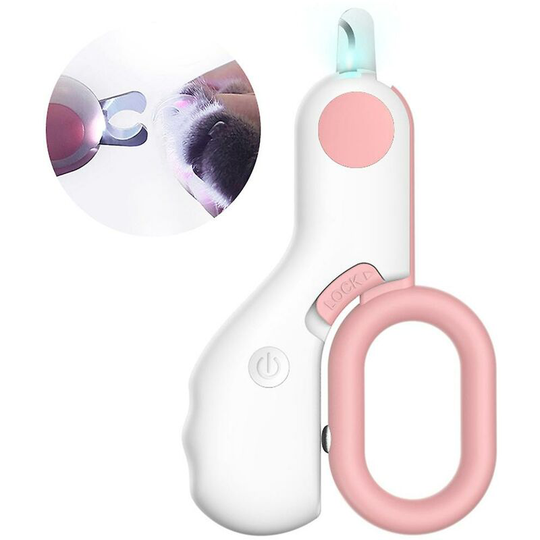 Professional Pet Cat Dog Mini Nail Clipper With Led Blood Line Illumination Light - Flkwoh