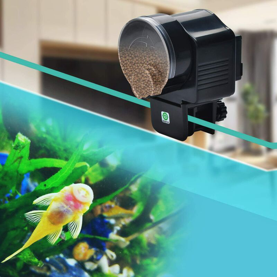 Automatic fish feeder for aquarium fish, automatic feeder with timer for vacation