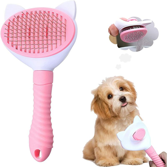 Dogs Brush, Self-cleaning Cat Brush Grooming Brush Pet Brush Pet Brush, Suitable for Dogs Cats Short and Long Hair