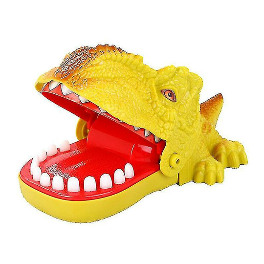 1piece Pack Finger Bites Toy Party Game Props Dinosaur Bites Toys Funny Prank Props Sounding Toys Kids Adult Yellow
