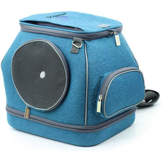 Pet Backpack Breathable Cat Basket Reflective Design Detachable Pet Backpack, Foldable, Indeformable, With Breathable Breathable Window Net