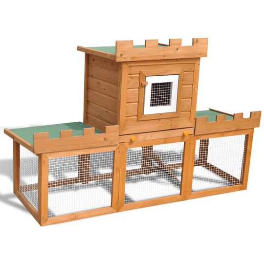 Vidaxl - Outdoor Large Rabbit Hutch House Pet Cage Single House Brown