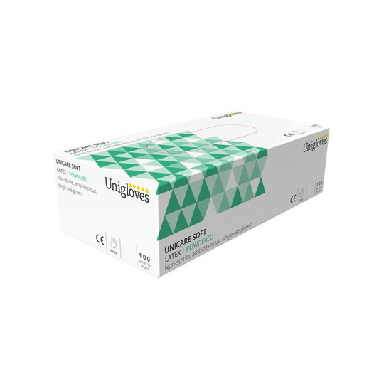 UNICARE Latex Powdered Gloves - Large - Pack of 100 - GS0024