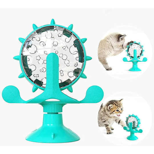 Interactive Cat Toy, Windmill Cat Toy, Windmill Cat Toy, 360° Rotating Vertical Automatic Cat Toy