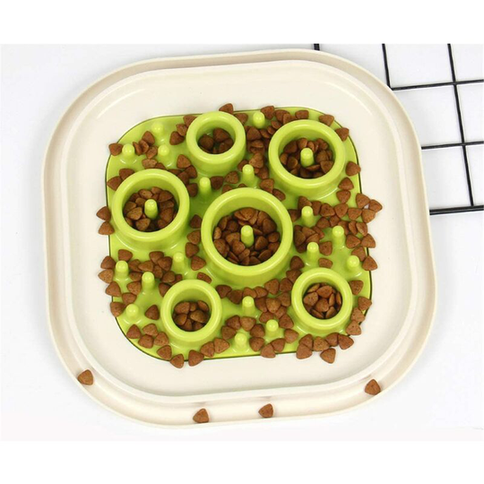 Fvbjd - Anti-Bloat Slow Feeding Bowl for Small, Medium Large Dogs and Cats, Anti Glutton Bowl Interactive Dog Cat Bowl Avoid Eating Fast