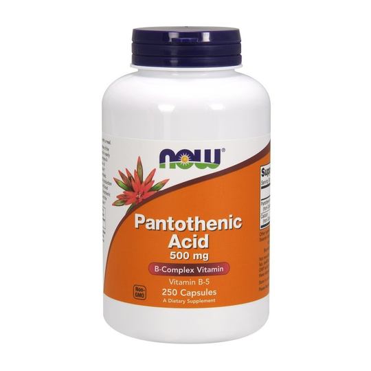 NOW Foods Pantothenic Acid, 500mg, 250 caps