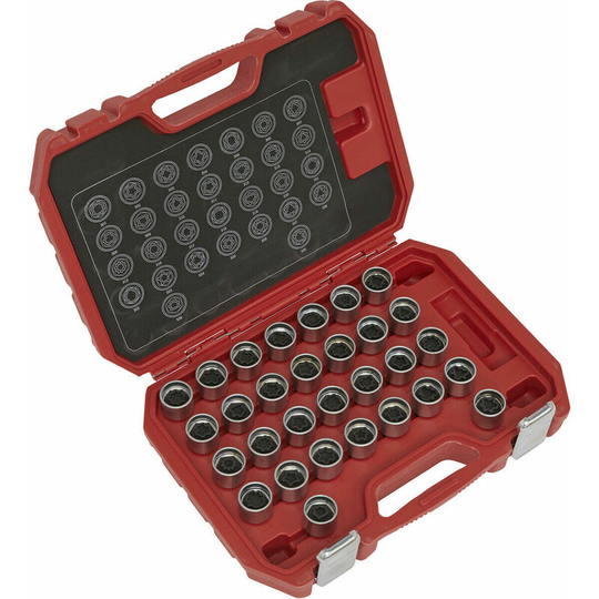 Loops - 30pc Locking Wheel Nut Key Set - dealers & repair centres only - For Mercedes