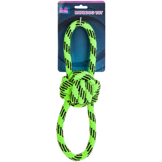 Vfm E-store - vfm - Green Rope Tugger Toy Jumbo Dog Knotted Ball - Pet-Pro