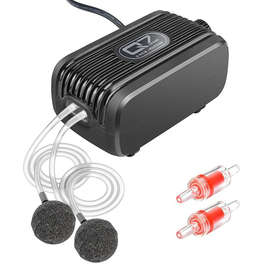 Perle Rare - Aquarium air pump, 3W 300L/H aquarium oxygen pump, 20-40dB bubble pump for 10-300L fish tank