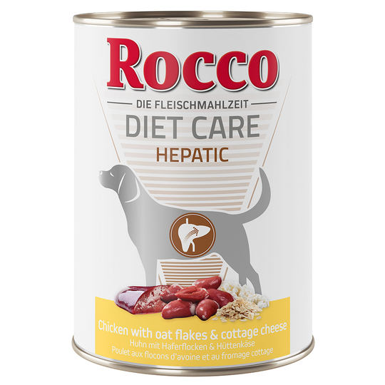 Rocco Diet Care Hepatic - Chicken with Oat Flakes & Cottage Cheese - 6 x 400g