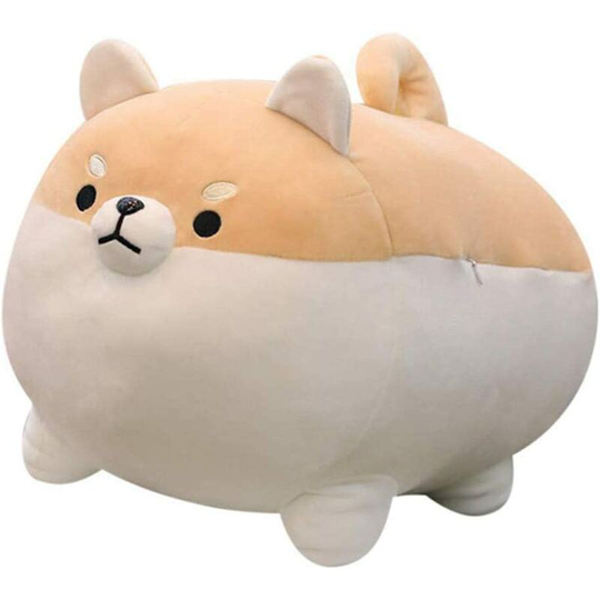 Stuffed Animal Shiba Inu Plush Toy Anime Corgi Kawaii Plush Dog Soft Pillow, Plush Toy Gifts for Boys Girls(Brown, 15.7')
