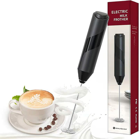 Denuotop - Handheld Milk Frother, Electric Milk Frothers, Coffee Frother, Mini Milk Whisk, Foam Maker, Drink Mixer for Coffee, Milk, Lattes,