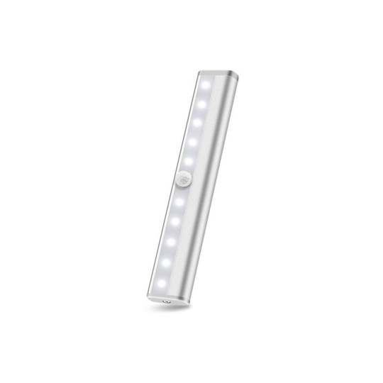 Bearsu - Motion Sensor Light Indoor, 10 led Motion Sensor Closet Lights Battery Operated Magnetic Under Cabinet Lights Strip Wireless Stick Up Night
