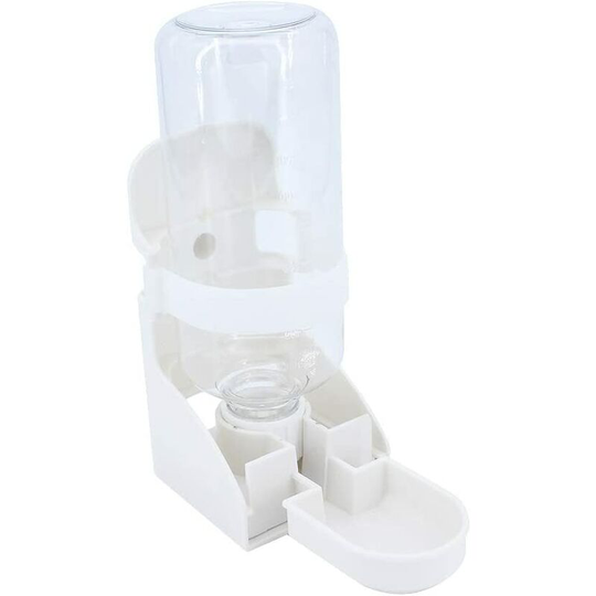 Hiasdfls - 500ML Automatic Pet Water Fountain, Hanging Water Dispenser Water Dispenser Small Pet Water Bottle for Cats, Hamster, Rabbits - White