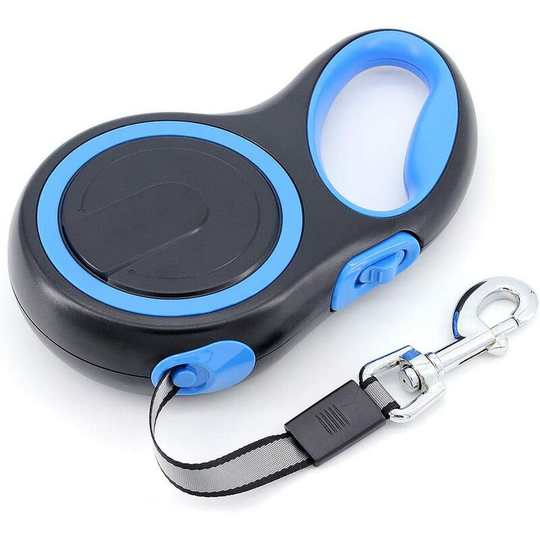 8M Retractable Dog Leash, Automatic Training Leash for Dogs up to 110 lbs/50 kg, Blue