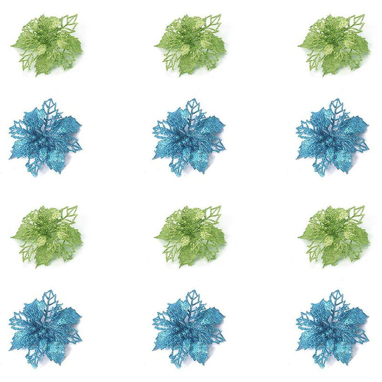 Hollow Simulation Flowers Decor Artificial Flowers For Tree Decor 12 Pcs