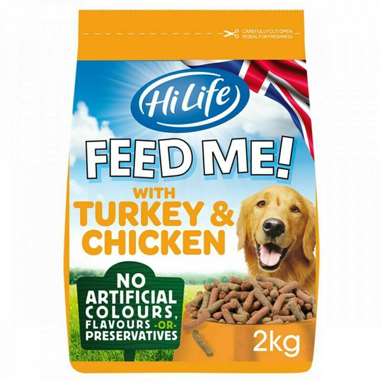 Feed Me Turkey & Chicken Dog Food (2kg) (May Vary) - May Vary - Hilife
